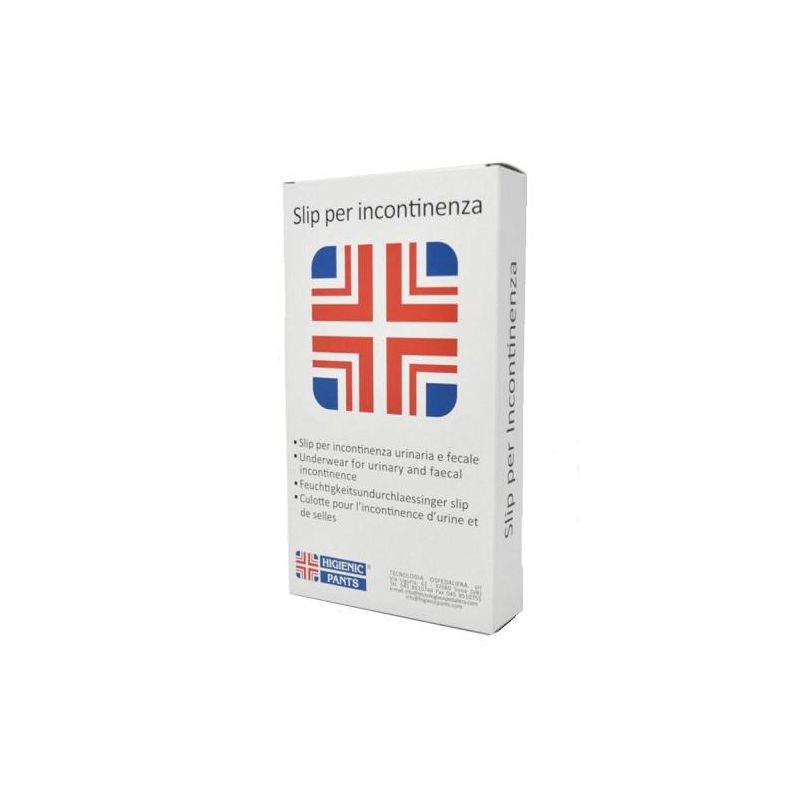 Slip per Incontinenza Bianco Taglia 4 con Bottoni Standard
