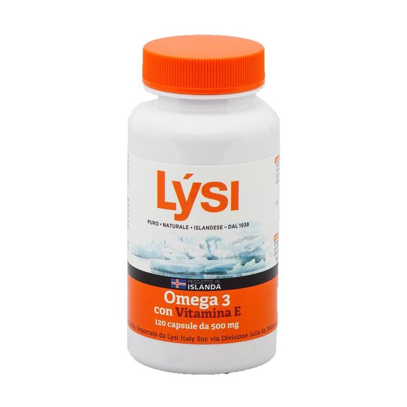 Lysi Omega 3 con Vitamina E - 120 capsule