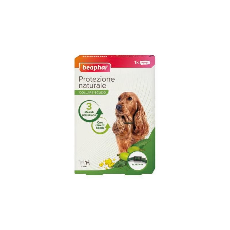 Collare Antiparassitario Naturale Beaphar per Cani Piccola/Media Taglia, 65cm