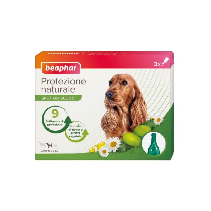 Beaphar Spot On Antiparassitario Naturale per Cani di Taglia Media