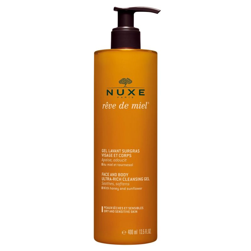 Gel Detergente Nuxe Rêve De Miel per Viso e Corpo - 400ml