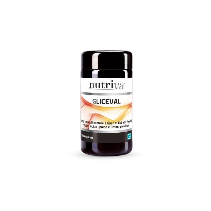Nutriva Gliceval - Supplemento Nutrizionale in Compresse, Confezione da 30
