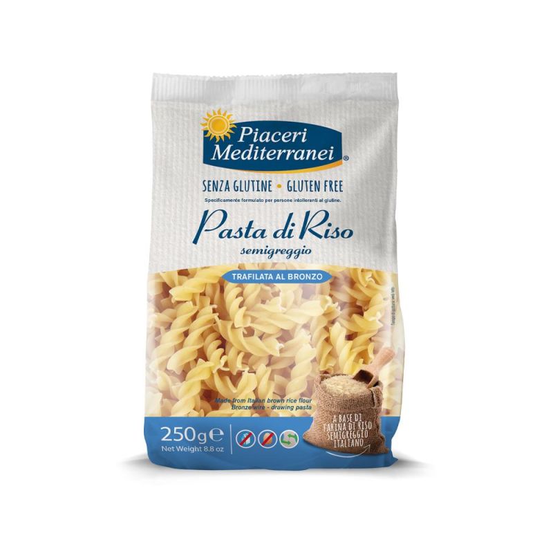 Fusilli di Pasta di Riso Piaceri Mediterranei - 250g