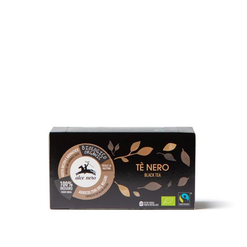Alce Nero T√® Nero Biologico con 20 Filtri