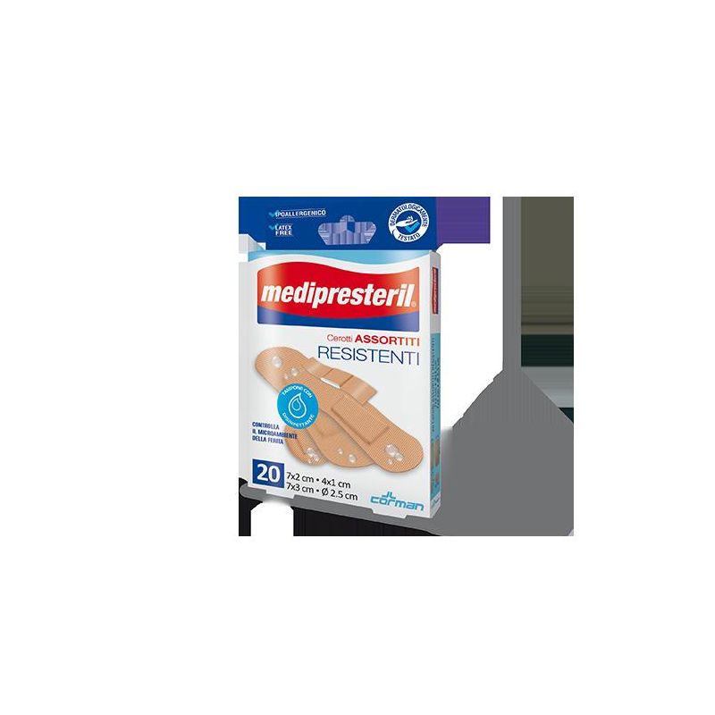 Medipresteril Assortimento di Cerotti Resistenti, 4 Formati