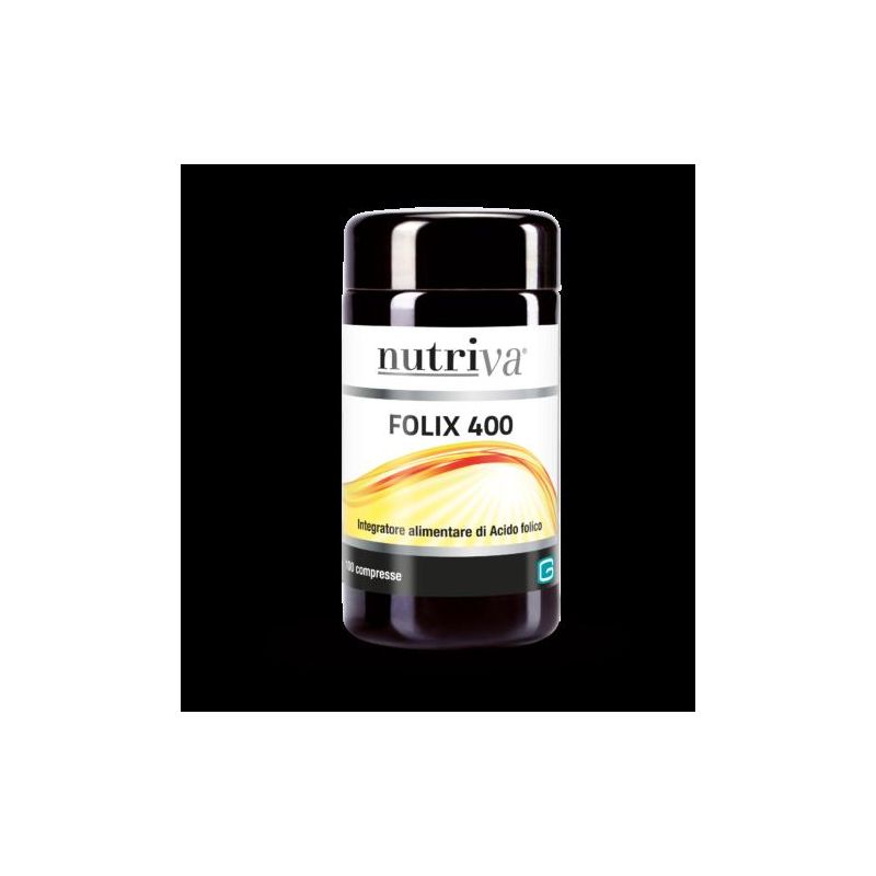 Nutriva Folix 400 - Integratore Alimentare con 100 Compresse