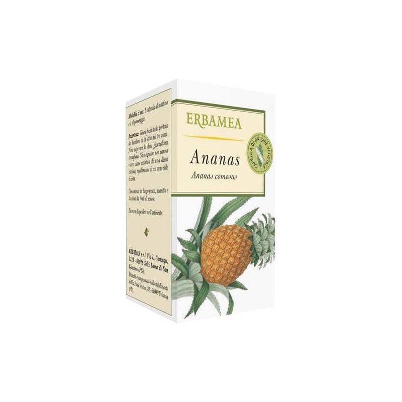 Erbamea Ananas - Integratore Alimentare Naturale in Capsule da 50 Pezzi