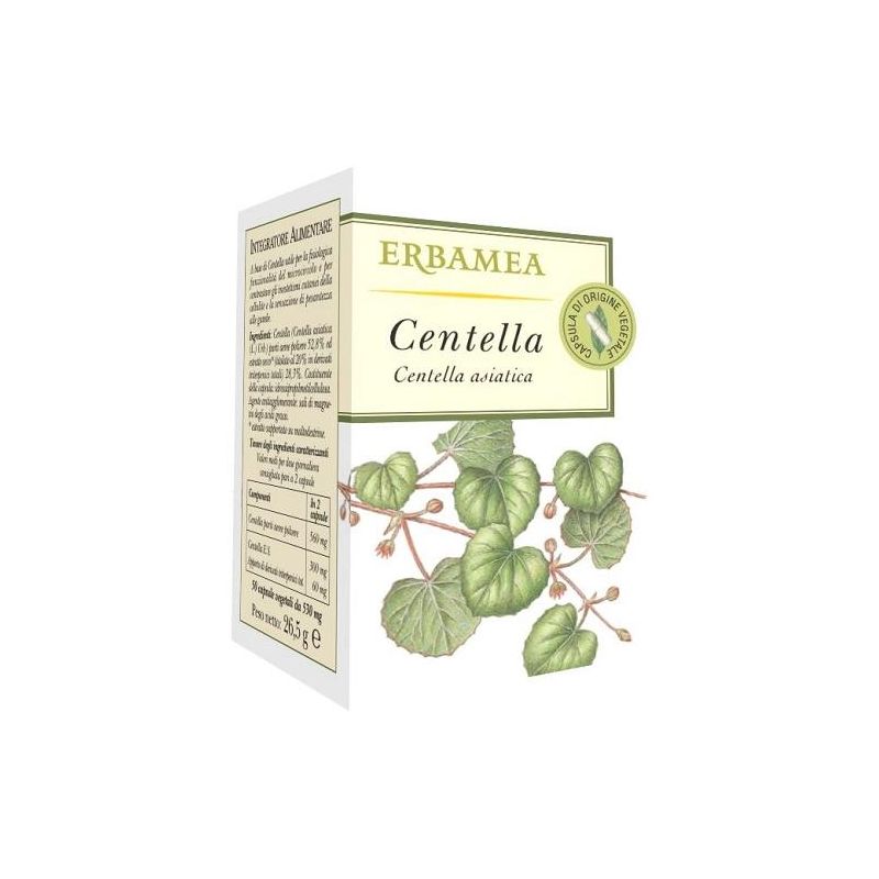 Integratore Naturale Erbamea Centella - 50 Capsule Vegetali