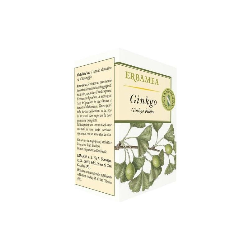 Erbamea Ginkgo Biloba 50 Capsule Vegetali