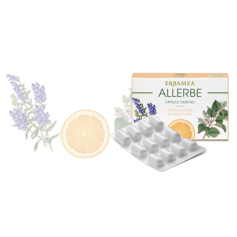 Erbamea Allerbe - Integratore Naturale per Allergie, 24 Capsule