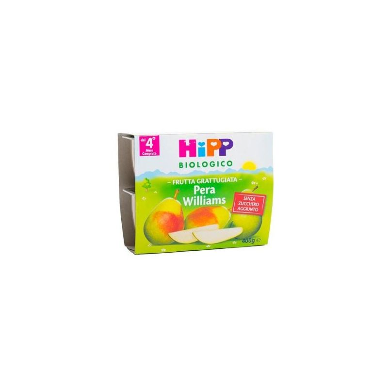 Hipp Bio Pera Williams Grattugiata Biologica - Pack 4x100g