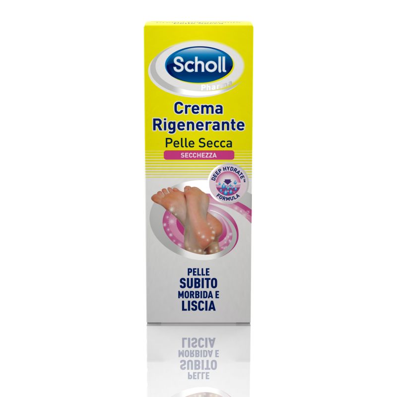 Crema Rigenerante per Piedi con Pelle Secca di Scholl, 82,5g/60ml