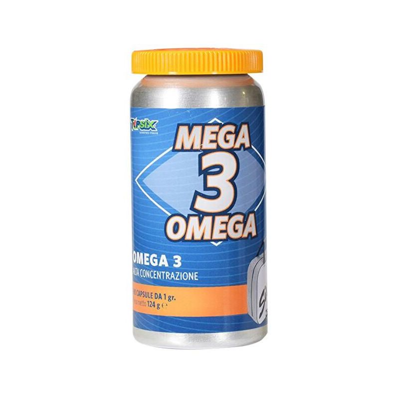 Mega3Omega - Omega 3 Potenziato, Flacone da 90 Capsule
