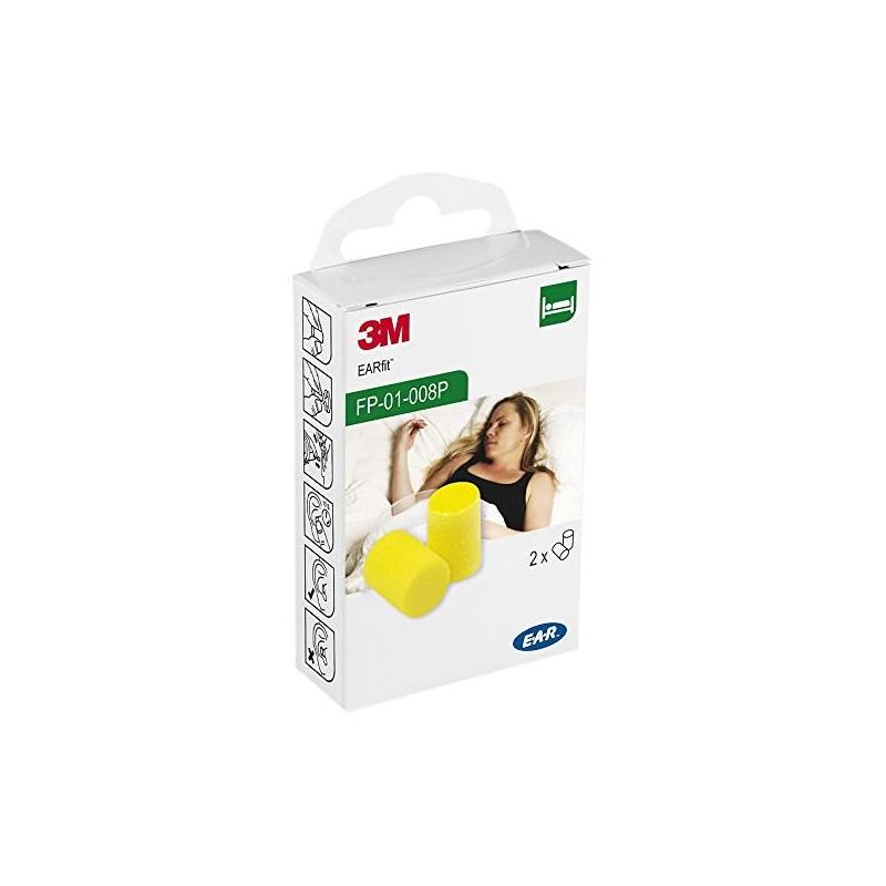 2 Paia di Tappi Auricolari 3M Ear per Protezione Acustica