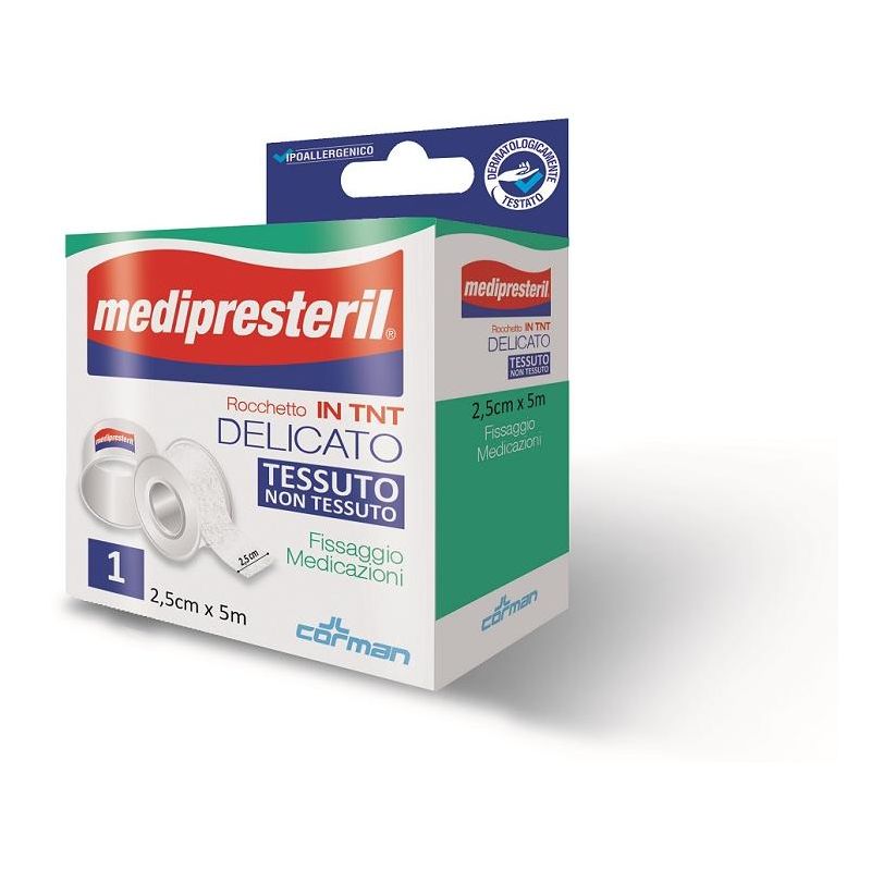 Medipresteril Cerotto Rocchetto in Tessuto Non Tessuto 5mX2,5cm