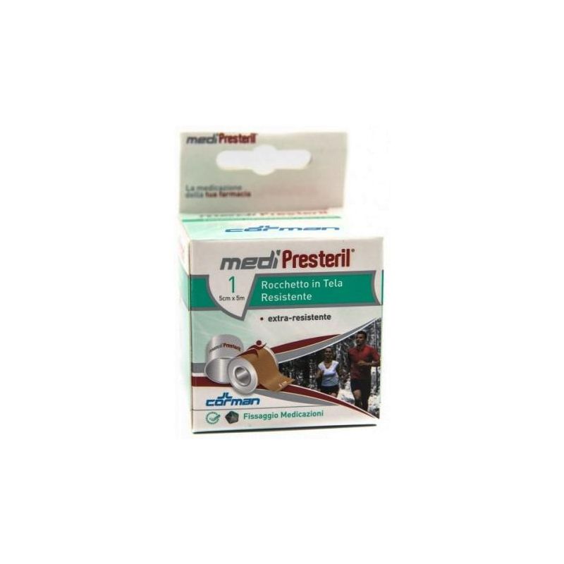 Cerotto Medipresteril in Tela Resistente, Rocchetto da 5m x 500 cm
