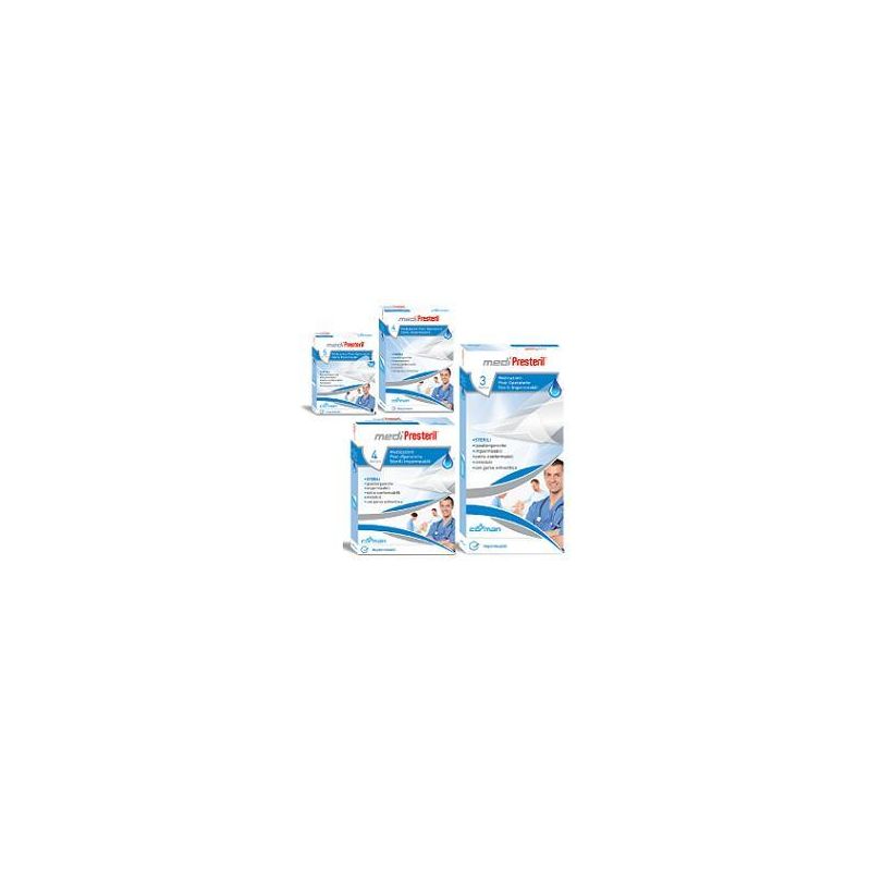 Medipresteril Medicazione Sterile Impermeabile 10x15cm - Set di 4 Pezzi