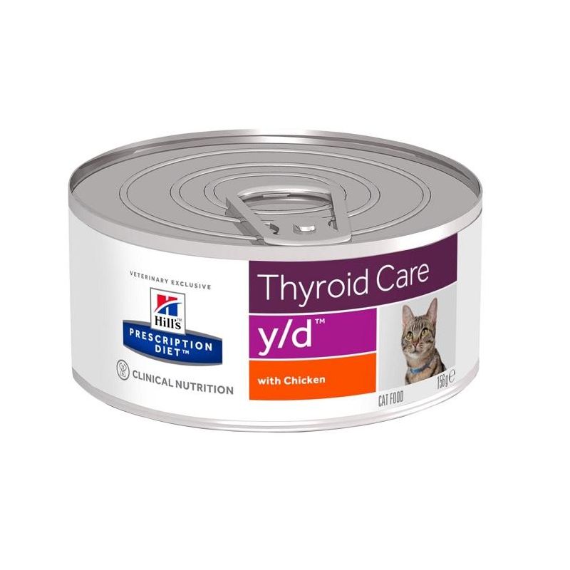 Hill's Prescription Diet Y/D - Cibo Umido per Gatti con Pollo - 156g