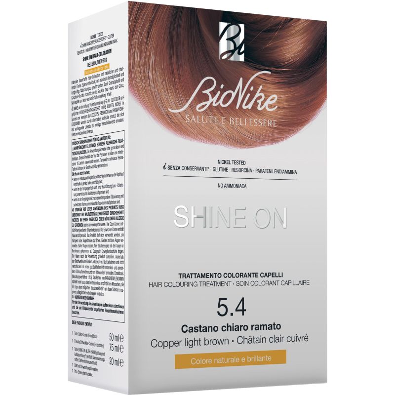 Bionike Shine On - Tinta per Capelli Castano Chiaro Ramato 5.4