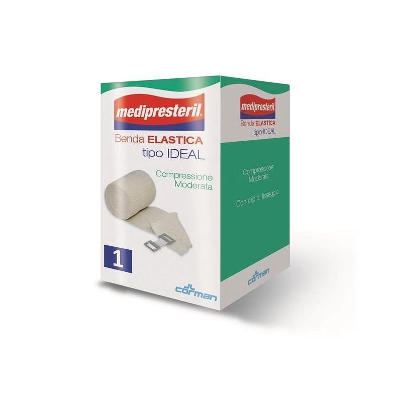 Medipresteril Benda Elastica di Compressione Moderata, 5x450cm