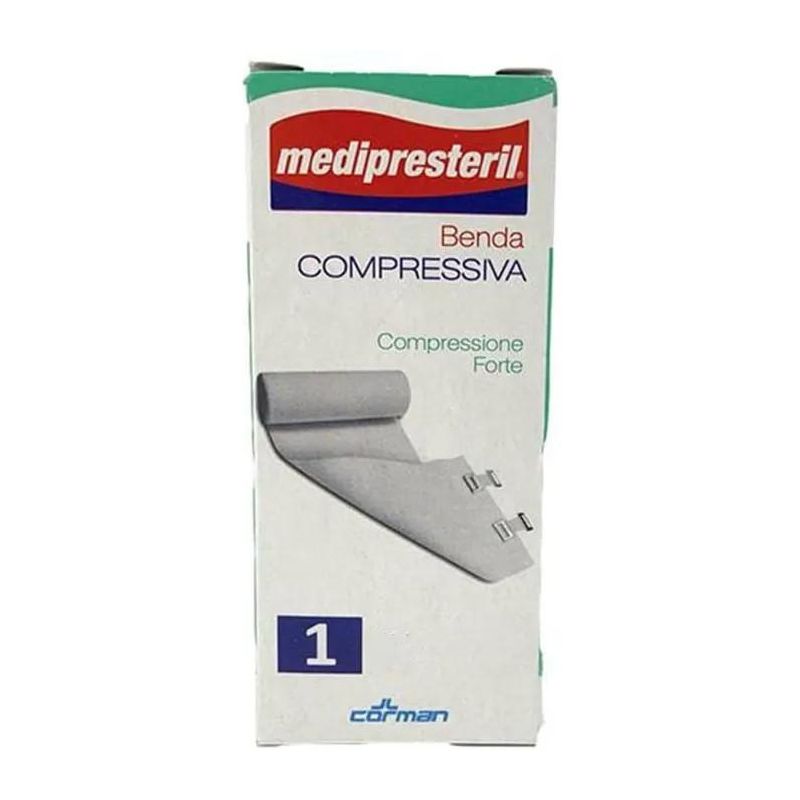 Medipresteril Benda di Compressione Forte 4,5m x 12cm