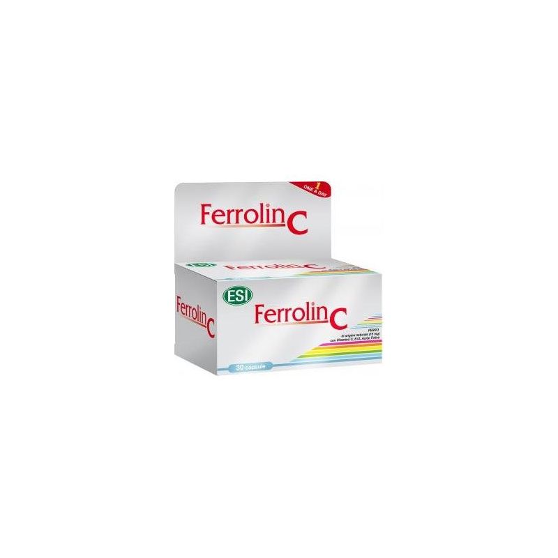 Ferrolin C Supplemento di Ferro, 30 Capsule