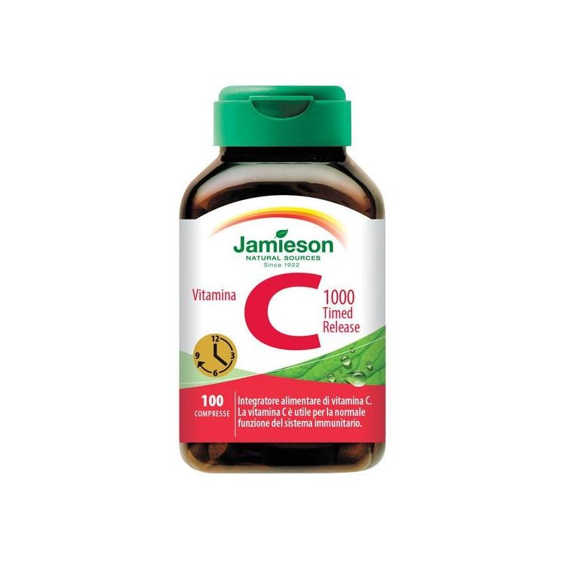 Jamieson Vitamina C 1000mg con Rilascio Prolungato, 100 Compresse