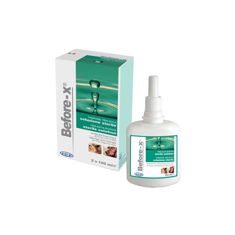 Before-X Soluzione Sterile Pre-Trattamento per Cani e Gatti 2 x 100ml