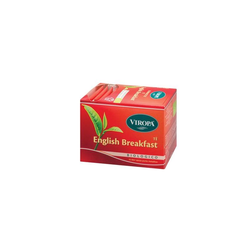 Viropa Tè Bio inglese per la colazione con 15 filtri