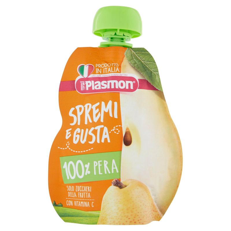Plasmon Succo di Pera Naturale, Spremi e Gusta, 100ml