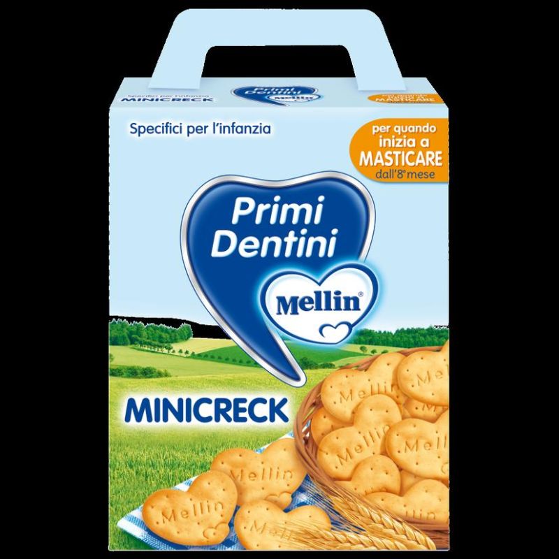 Mellin Mini Creck - Biscotti Salutari per Bambini, 180g