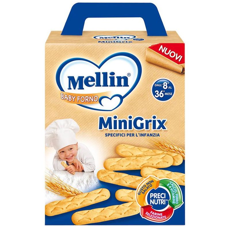 Mellin Minigrix Cibo per Bambini dai 8 ai 34 Mesi, 180g