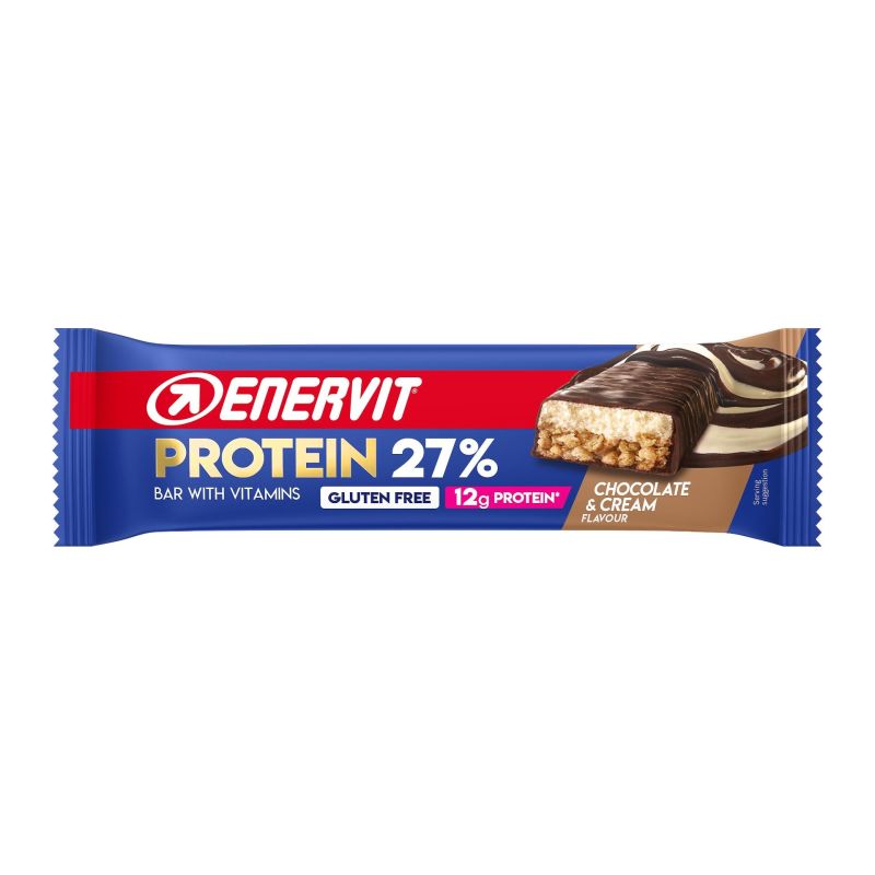 Enervit 27% Protein Bar al gusto cioccolato e crema, 45g