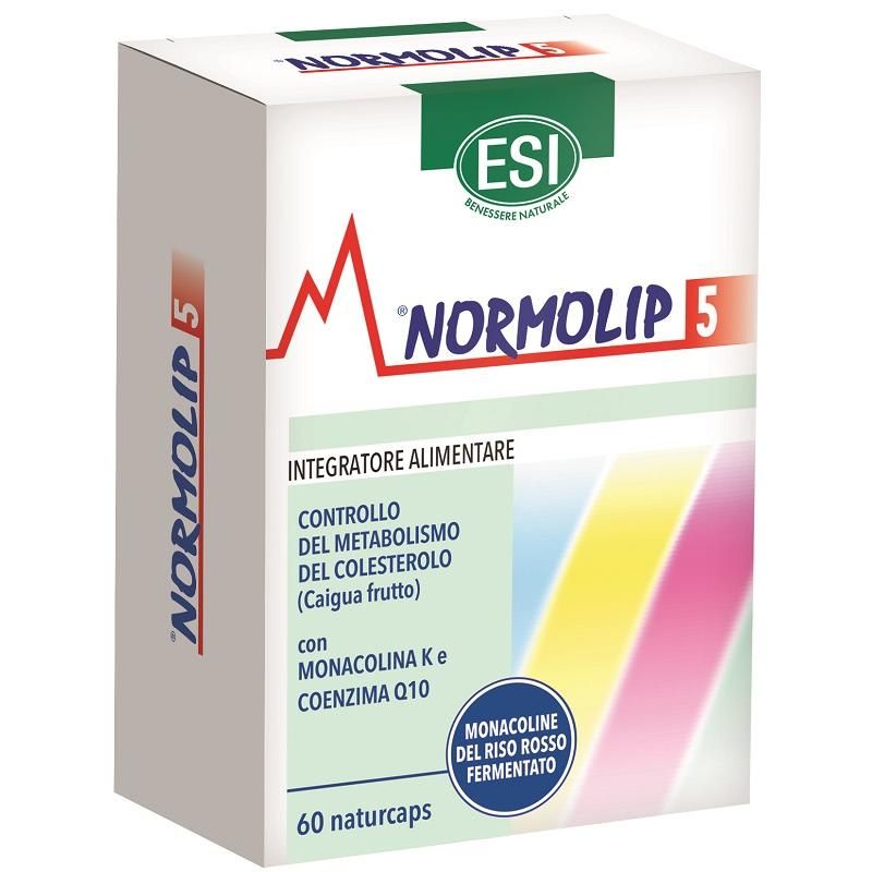 Normolip 5: Integratore per il Controllo del Colesterolo, 60 Capsule