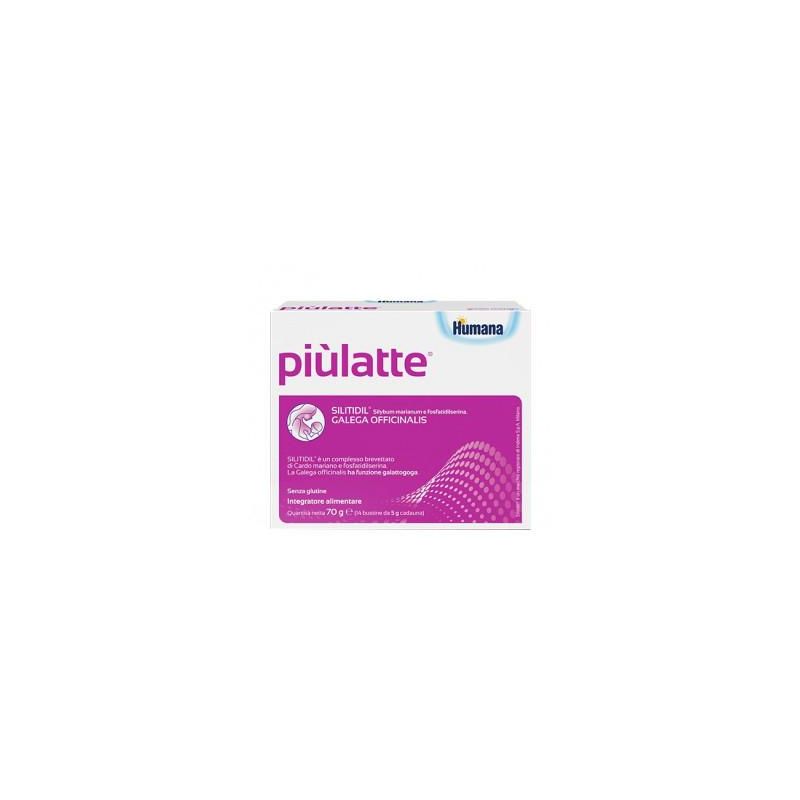 Humana Piùlatte Plus - Integratore Alimentare in Bustine - 14 Bustine