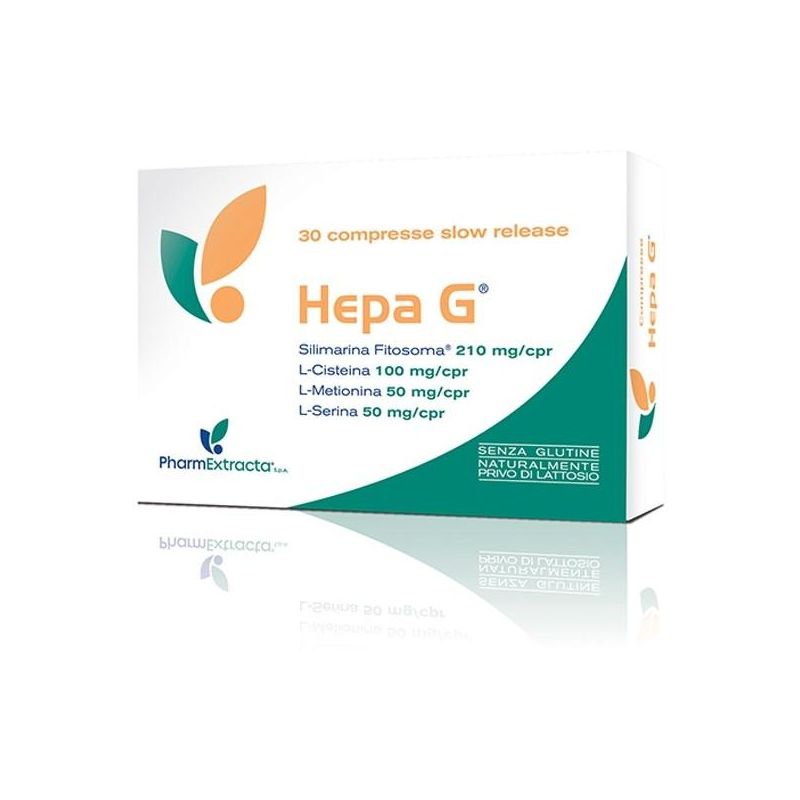 Hepa G - Integratore a Base di Erbe per il Fegato, 30 Compresse