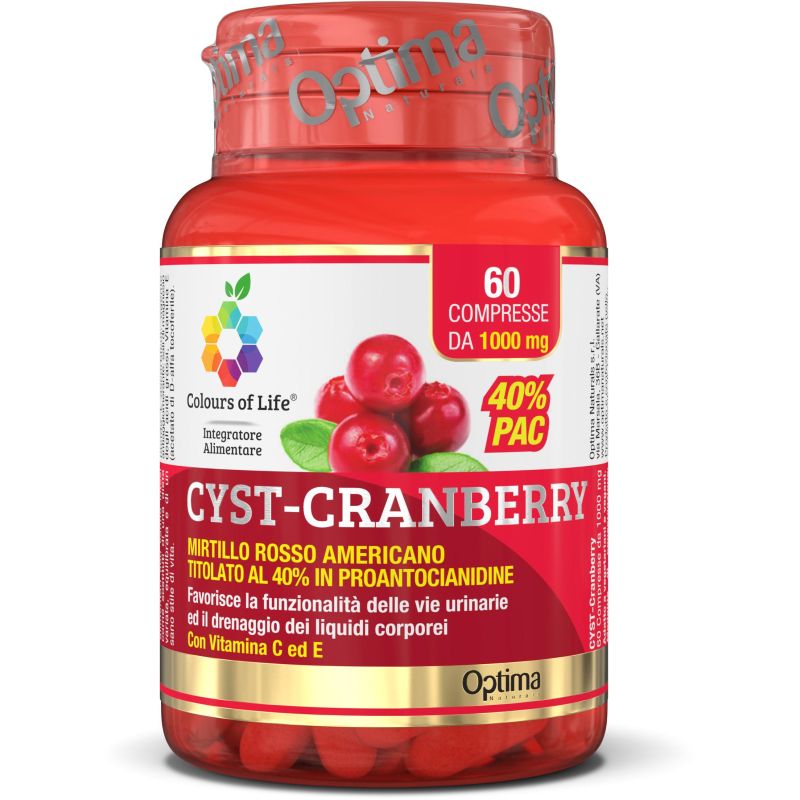 Colours of Life Cranberry Supplement - 60 Compresse