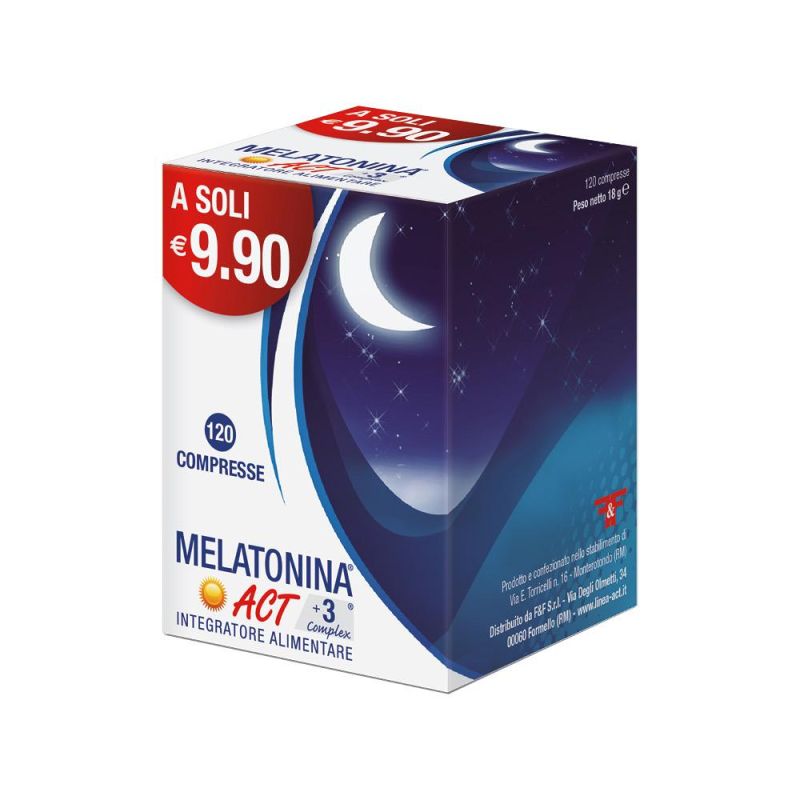 Melatonina Act + 3 Complex 120 Compresse da 1mg