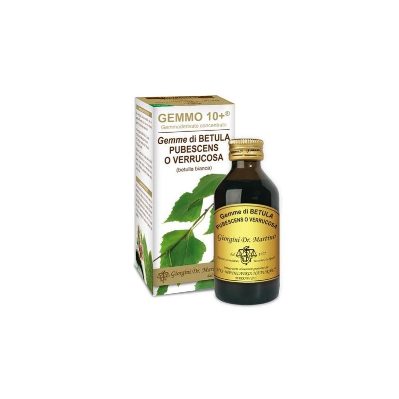 Gemmo 10+ Betulla Biologica 100ml - Concentrato Analcolico
