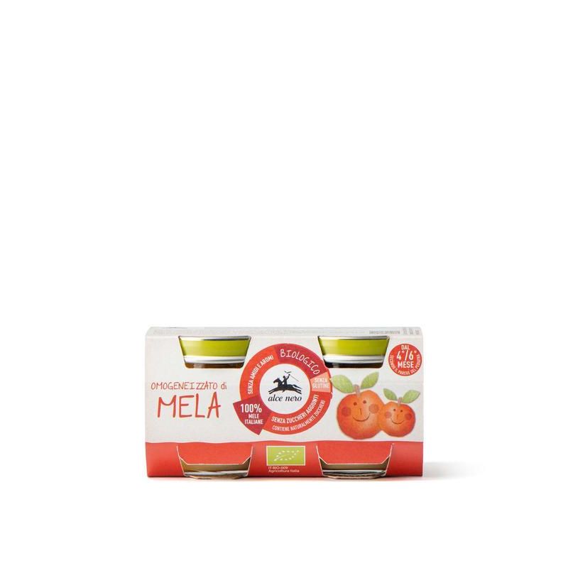 Omogeneizzato Biologico di Mela per Bambini - 2x80g