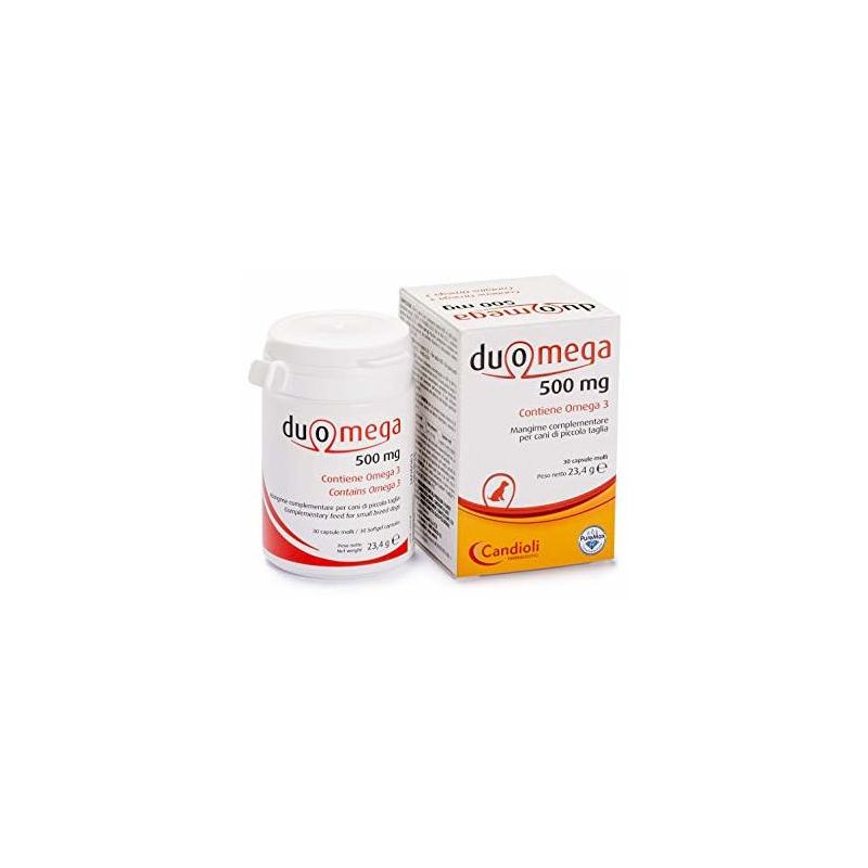 Duomega: 30 Capsule Omega Supplement per Cani di Piccola Taglia