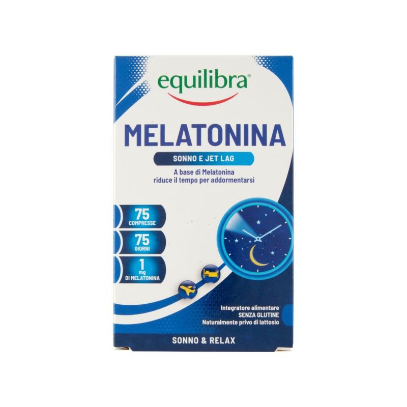 Equilibra Melatonina - 75 Compresse per il Sostegno del Sonno