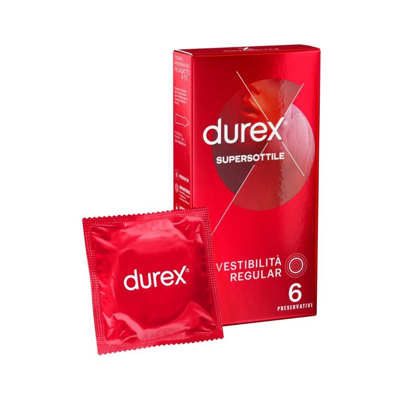 Durex Profilattici Supersottili - Pacco da 6 Pezzi