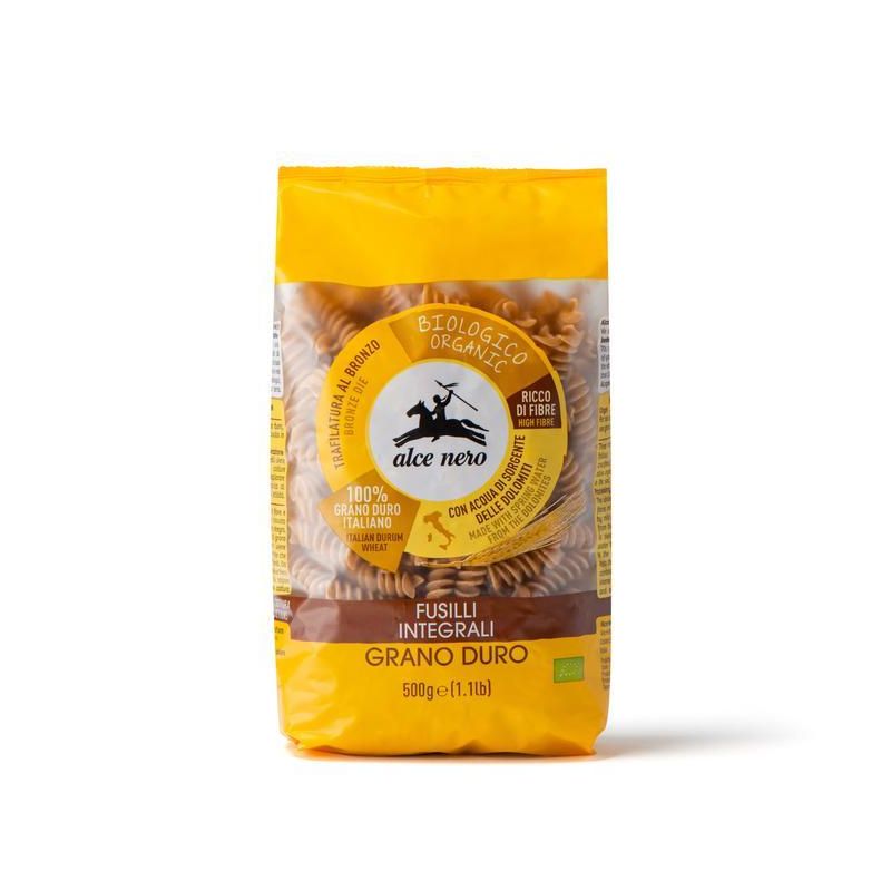 Fusilli Integrali di Grano Duro Biologici Alce Nero 500g