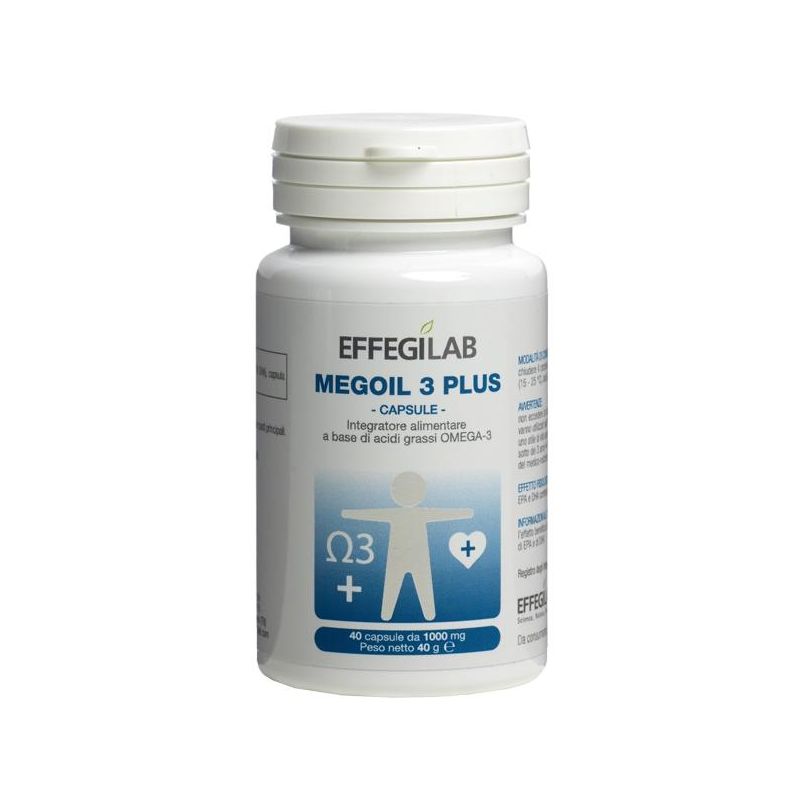 Megoil3 Plus - Integratore Salute - 40 Capsule