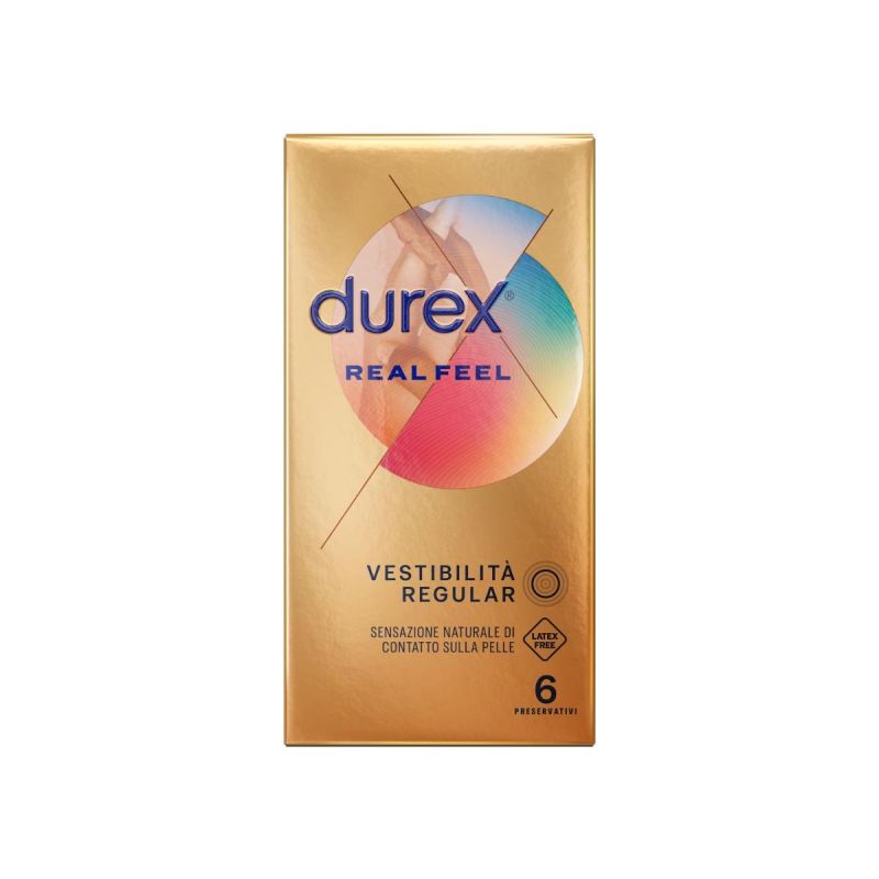 Durex Real Feel - Pack da 6 Profilattici Ultra Sensibili