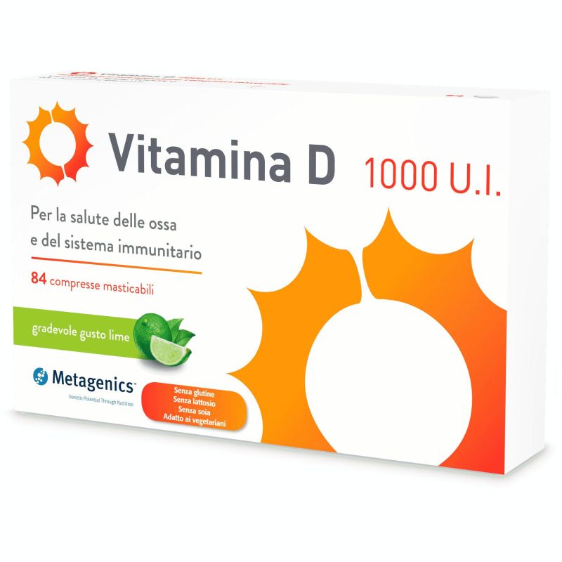 Vitamina D potenziata da 1000 UI - Confezione da 84 Compresse