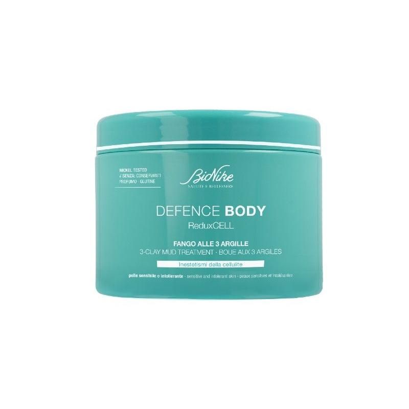 BioNike Defence Body - Fango Terapeutico con 3 Tipi di Argille Naturali 500g