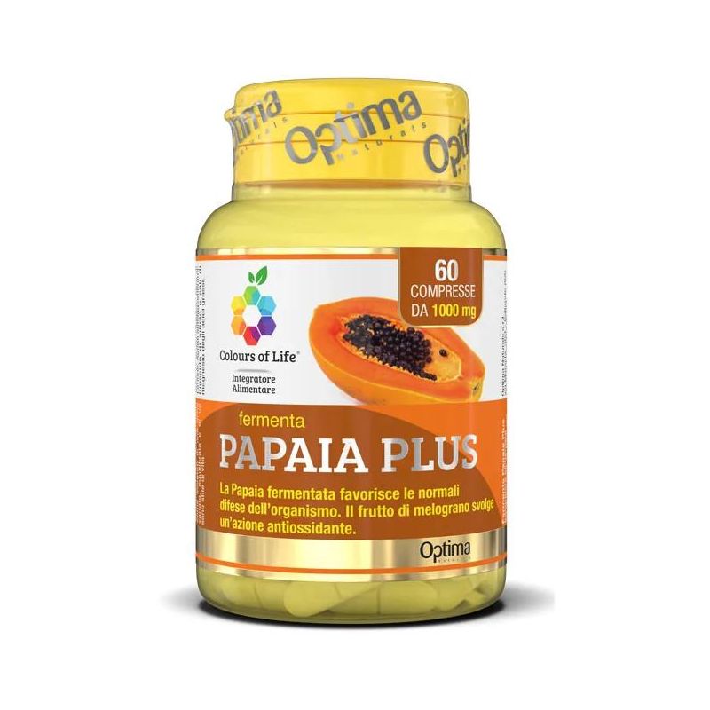 Colours Of Life Fermenta - Papaia Plus 1000mg - 60 Compresse