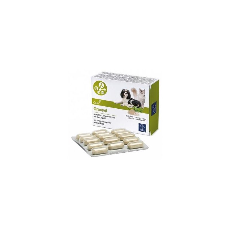 Ormevit Integratore Alimentare Multivitaminico per Cani e Gatti - 60 Compresse